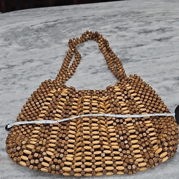 Elegant Brown Beaded Women's Bag - Picture 7 of 8